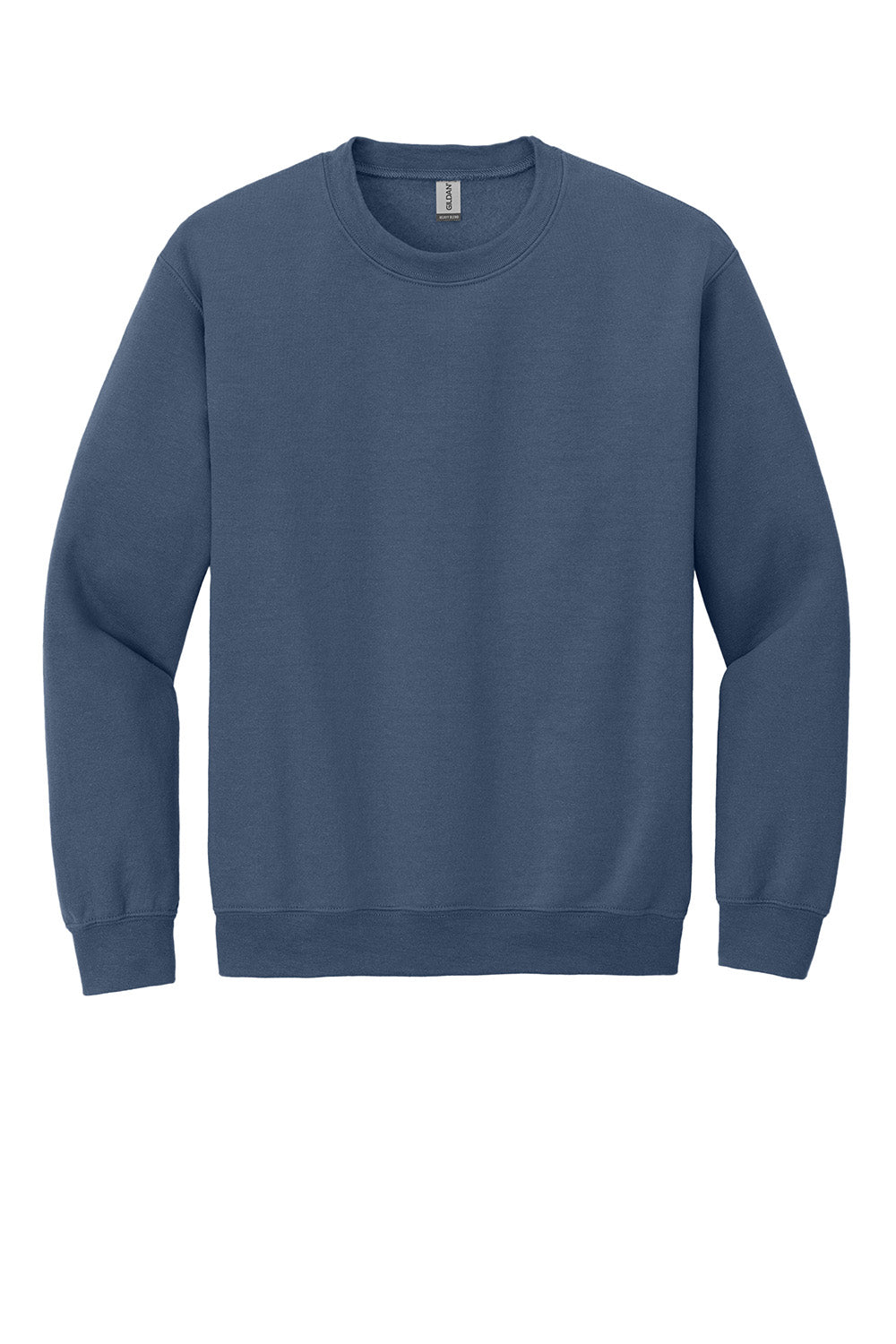 Gildan 18000/G180 Mens Pill Resistant Fleece Crewneck Sweatshirt Indigo Blue Flat Front