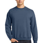 Gildan Mens Pill Resistant Fleece Crewneck Sweatshirt - Indigo Blue