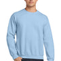 Gildan Mens Pill Resistant Fleece Crewneck Sweatshirt - Light Blue