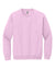 Gildan 18000/G180 Mens Pill Resistant Fleece Crewneck Sweatshirt Light Pink Flat Front