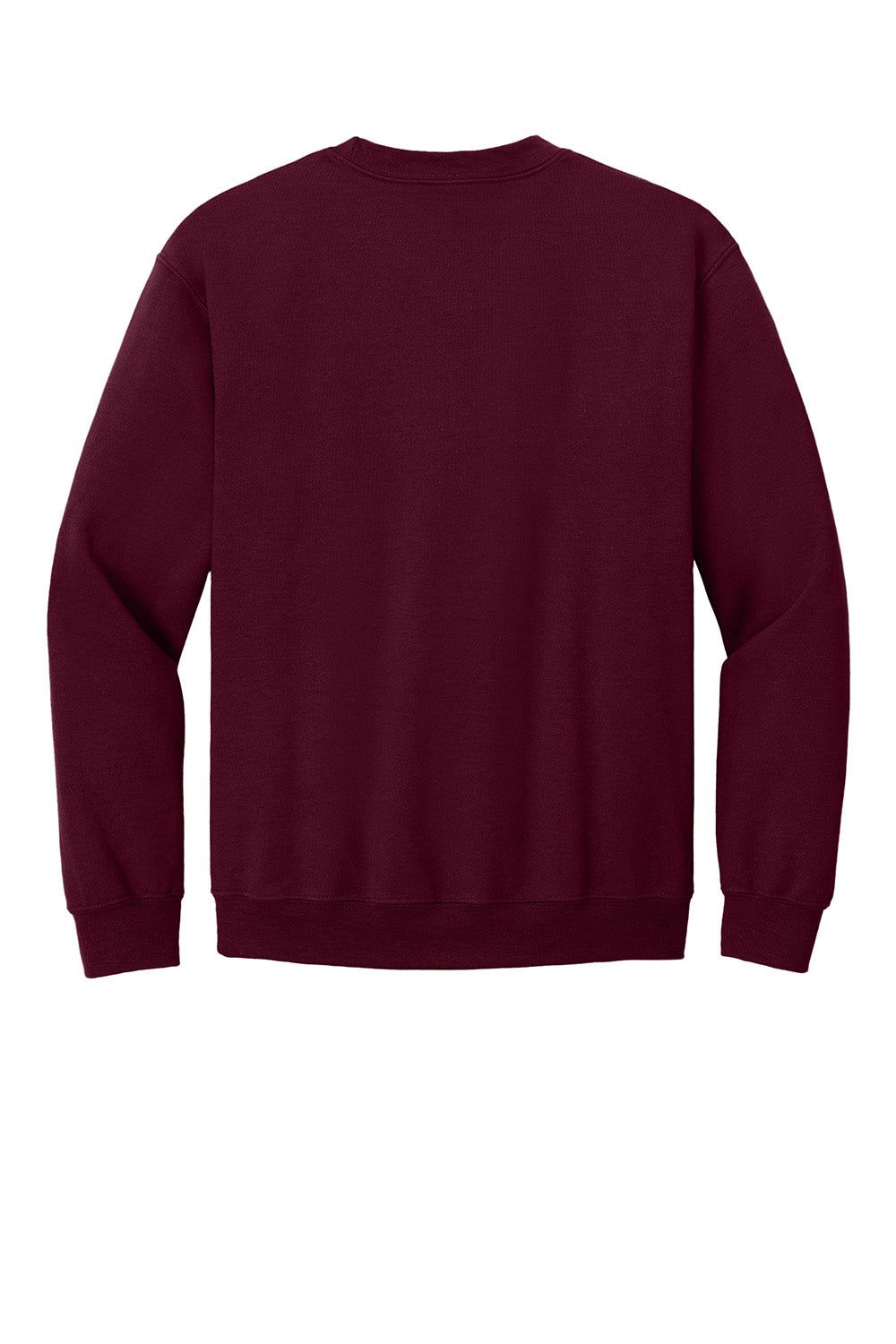 Gildan 18000/G180 Mens Pill Resistant Fleece Crewneck Sweatshirt Maroon Flat Back