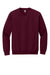 Gildan 18000/G180 Mens Pill Resistant Fleece Crewneck Sweatshirt Maroon Flat Front