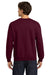 Gildan 18000/G180 Mens Pill Resistant Fleece Crewneck Sweatshirt Maroon Model Back