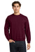 Gildan 18000/G180 Mens Pill Resistant Fleece Crewneck Sweatshirt Maroon Model Front