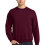 Gildan Mens Pill Resistant Fleece Crewneck Sweatshirt - Maroon