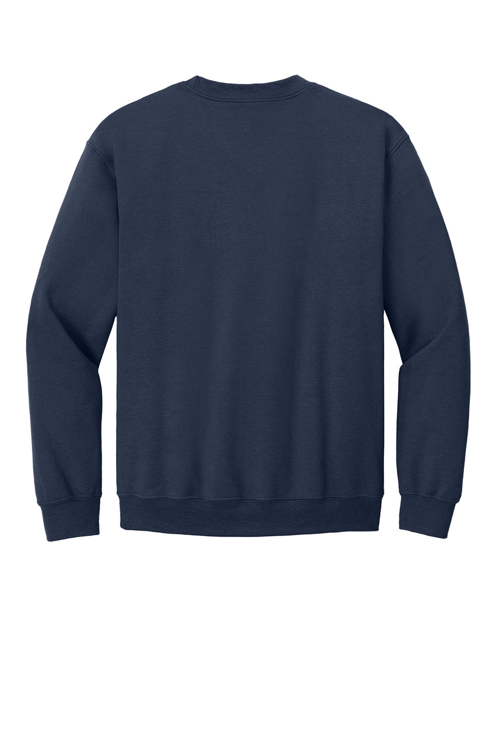 Gildan 18000/G180 Mens Pill Resistant Fleece Crewneck Sweatshirt Navy Blue Flat Back