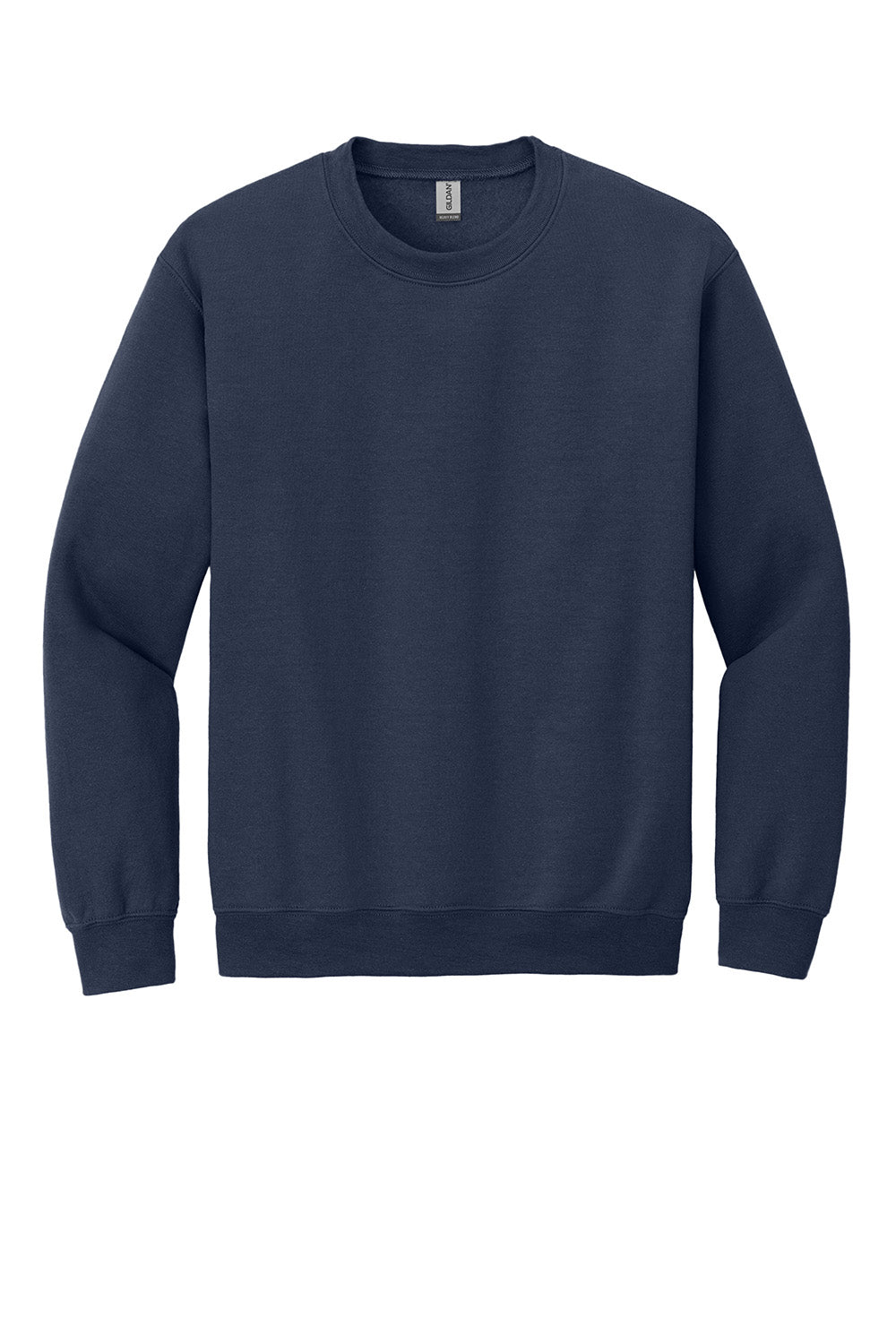 Gildan 18000/G180 Mens Pill Resistant Fleece Crewneck Sweatshirt Navy Blue Flat Front