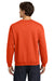 Gildan 18000/G180 Mens Pill Resistant Fleece Crewneck Sweatshirt Orange Model Back