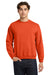 Gildan 18000/G180 Mens Pill Resistant Fleece Crewneck Sweatshirt Orange Model Front