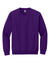 Gildan 18000/G180 Mens Pill Resistant Fleece Crewneck Sweatshirt Purple Flat Front