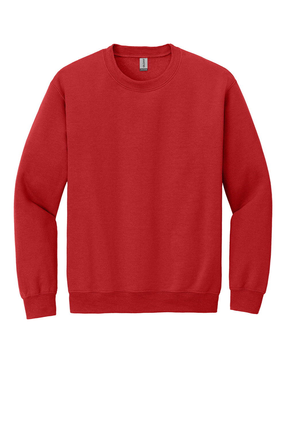 Gildan 18000/G180 Mens Pill Resistant Fleece Crewneck Sweatshirt Red Flat Front