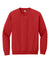 Gildan 18000/G180 Mens Pill Resistant Fleece Crewneck Sweatshirt Red Flat Front