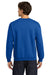 Gildan 18000/G180 Mens Pill Resistant Fleece Crewneck Sweatshirt Royal Blue Model Back