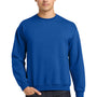 Gildan Mens Pill Resistant Fleece Crewneck Sweatshirt - Royal Blue