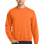 Gildan Mens Pill Resistant Fleece Crewneck Sweatshirt - Safety Orange