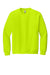 Gildan 18000/G180 Mens Pill Resistant Fleece Crewneck Sweatshirt Safety Green Flat Front