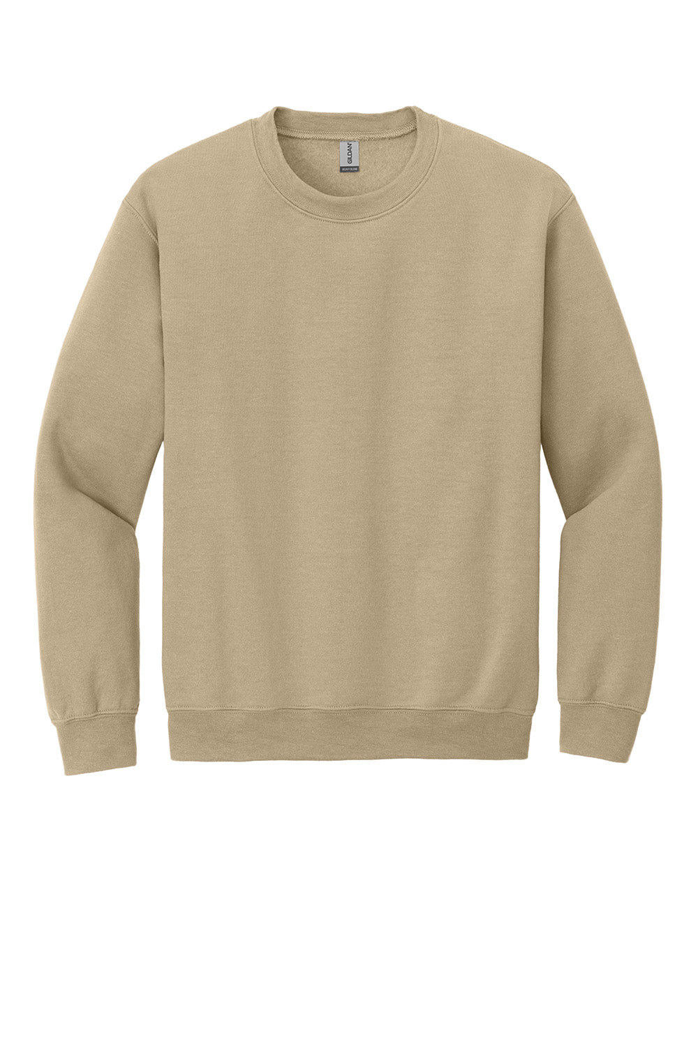 Gildan 18000/G180 Mens Pill Resistant Fleece Crewneck Sweatshirt Sand Flat Front