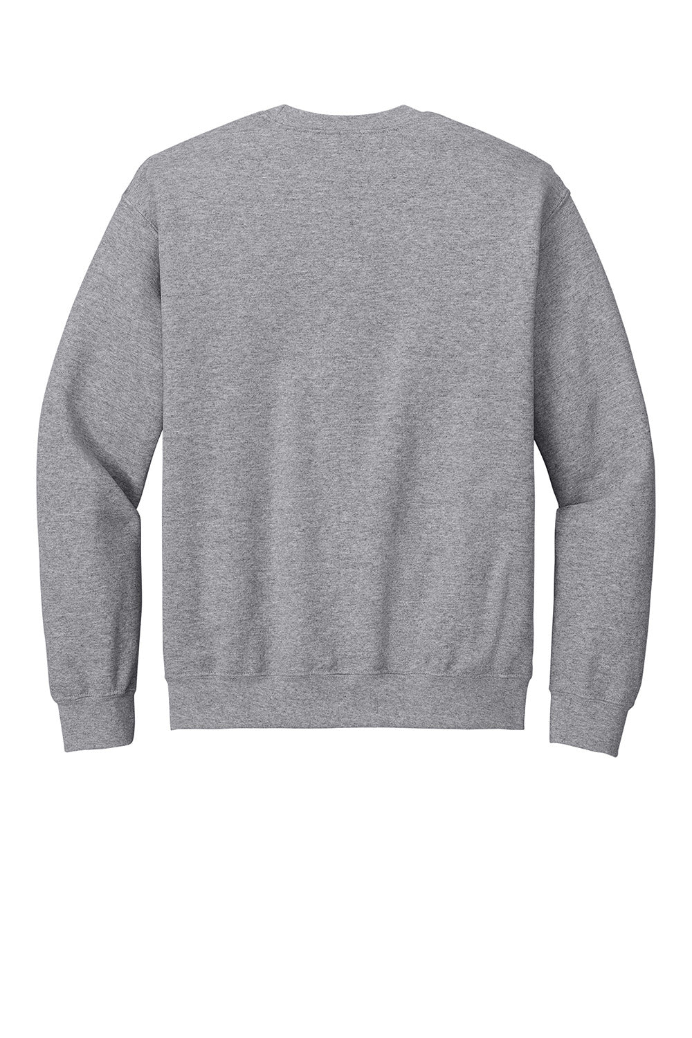 Gildan 18000/G180 Mens Pill Resistant Fleece Crewneck Sweatshirt Sport Grey Flat Back