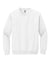 Gildan 18000/G180 Mens Pill Resistant Fleece Crewneck Sweatshirt White Flat Front