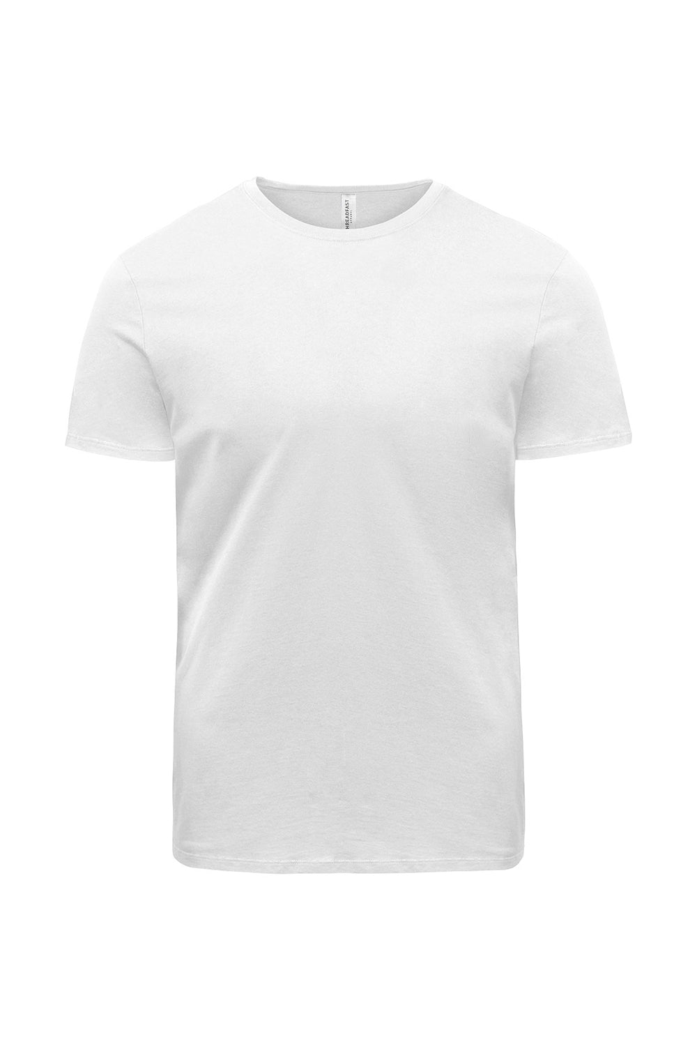 Threadfast Apparel 180A Mens Ultimate Short Sleeve Crewneck T-Shirt White Flat Front