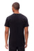 Threadfast Apparel 180A Mens Ultimate Short Sleeve Crewneck T-Shirt Black Model Back