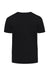 Threadfast Apparel 180A Mens Ultimate Short Sleeve Crewneck T-Shirt Black Flat Back