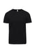 Threadfast Apparel 180A Mens Ultimate Short Sleeve Crewneck T-Shirt Black Flat Front