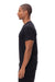 Threadfast Apparel 180A Mens Ultimate Short Sleeve Crewneck T-Shirt Black Model Side