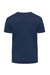 Threadfast Apparel 180A Mens Ultimate Short Sleeve Crewneck T-Shirt Midnight Navy Blue Flat Back