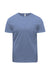 Threadfast Apparel 180A Mens Ultimate Short Sleeve Crewneck T-Shirt Denim Blue Flat Front