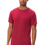 Threadfast Apparel Mens Ultimate Short Sleeve Crewneck T-Shirt - Burgundy