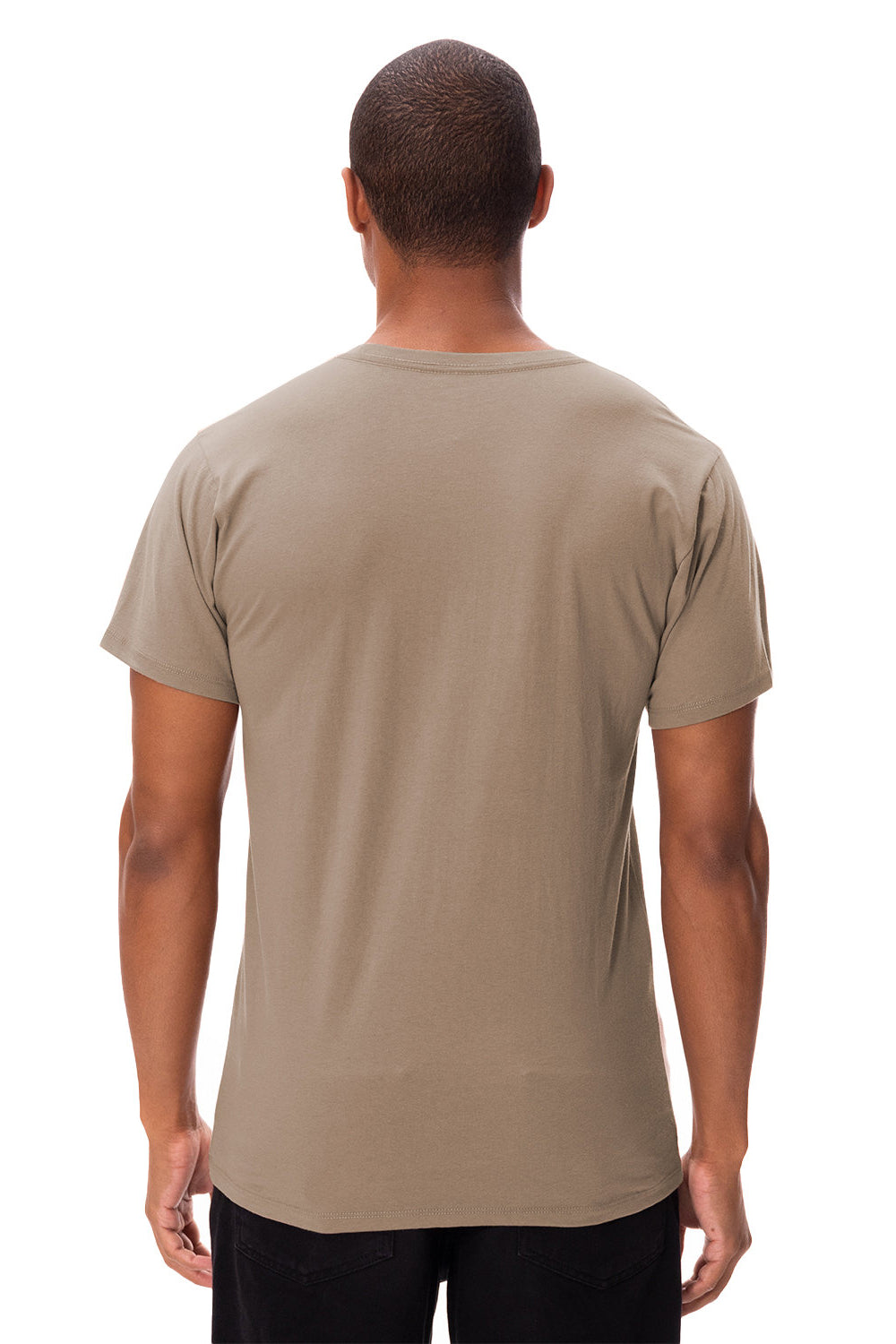 Threadfast Apparel 180A Mens Ultimate Short Sleeve Crewneck T-Shirt Nutmeg Model Back