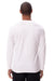 Threadfast Apparel 180LS Mens Ultimate Long Sleeve Crewneck T-Shirt White Model Back