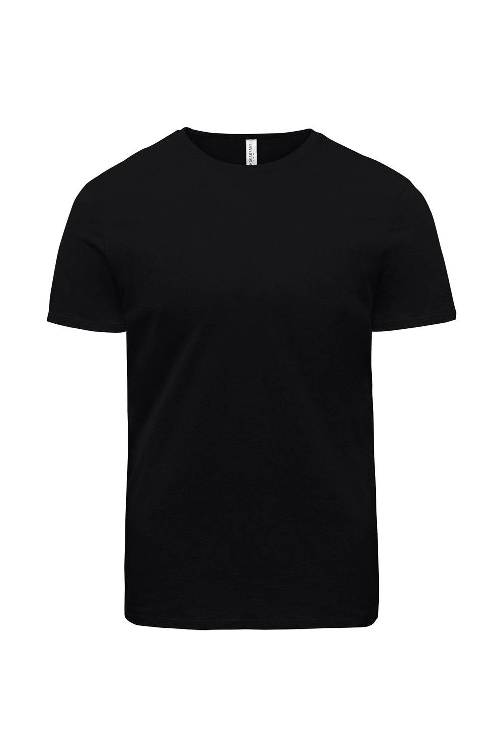 Threadfast Apparel 180NFC Mens Ultimate NFC Short Sleeve Crewneck T-Shirt Black Flat Front