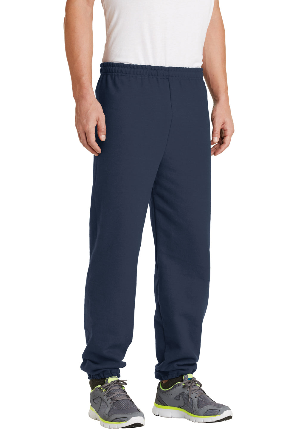 Gildan 18200 Mens Heavy Blend Sweatpants Navy Blue Model 3Q