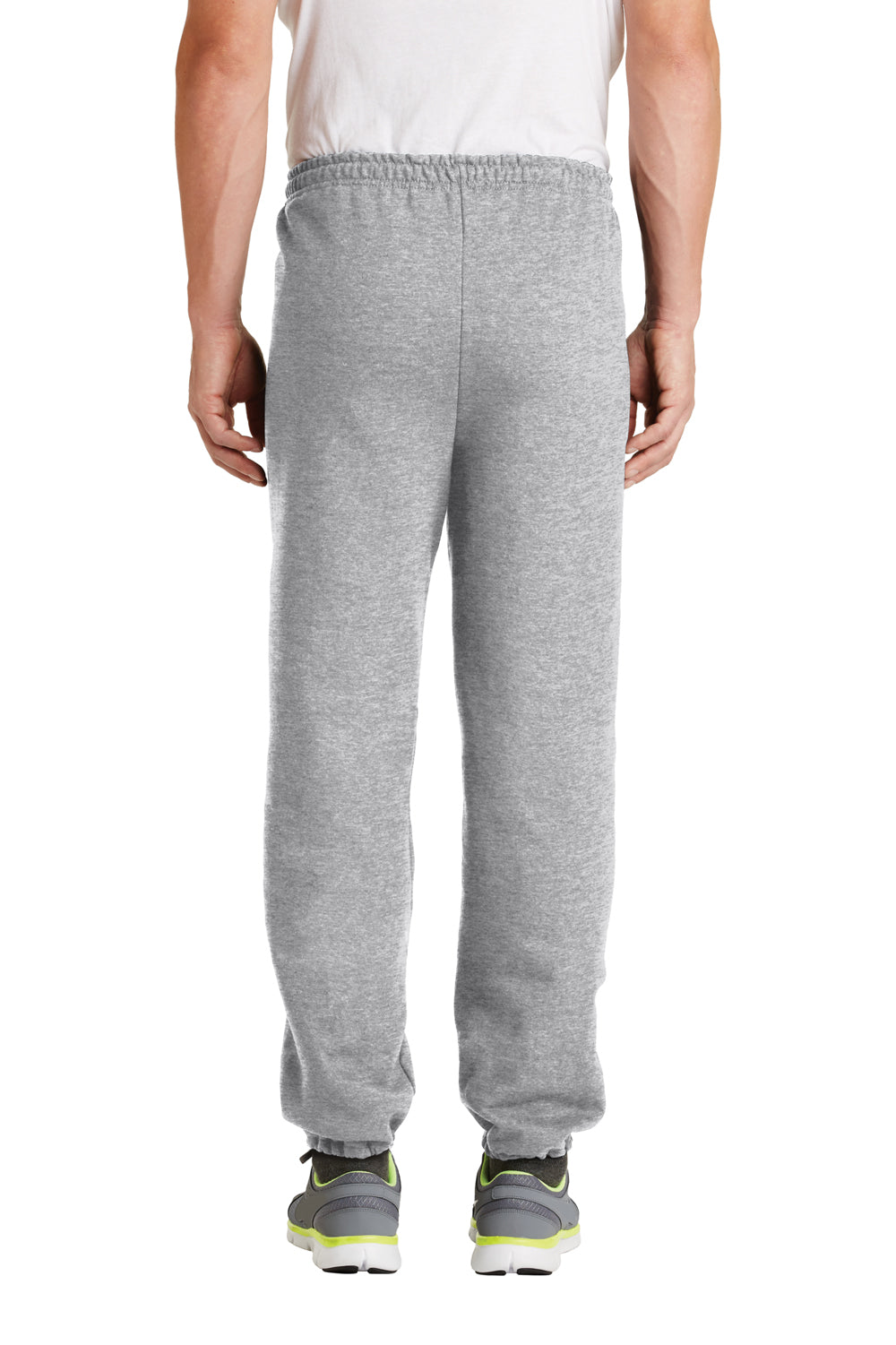 Gildan 18200 Mens Heavy Blend Sweatpants Sport Grey Model Back