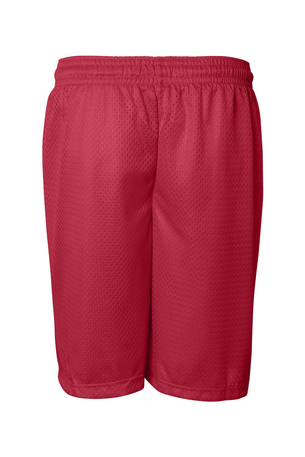 Badger 7207 Mens Pro Mesh Shorts Red Flat Back