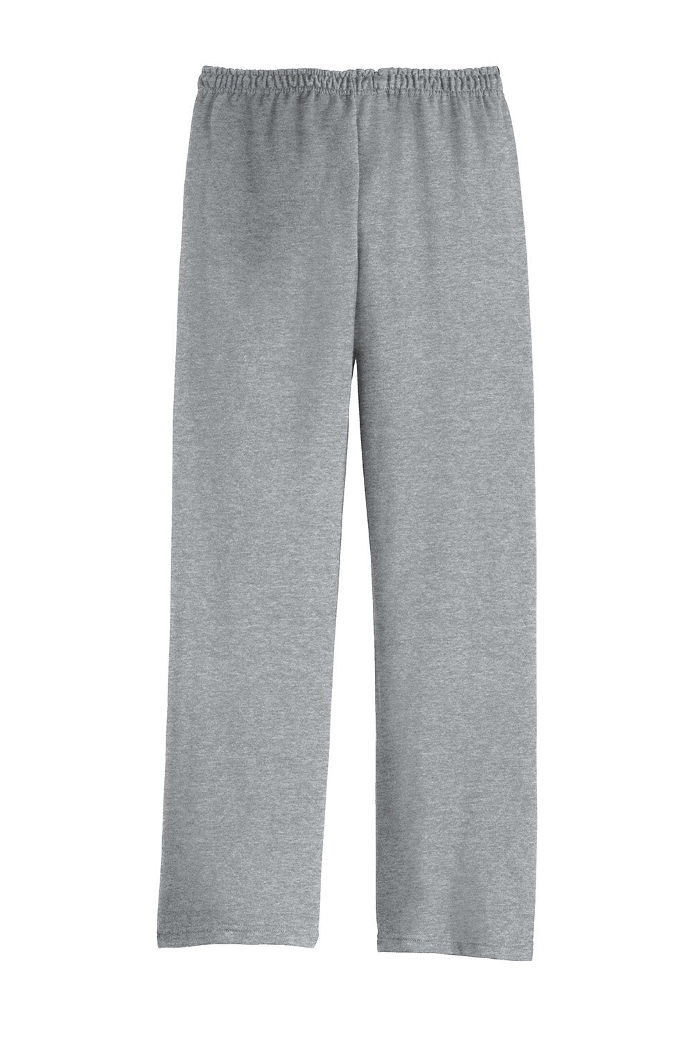 Gildan 18400 Mens Heavy Blend Open Bottom Sweatpants Sport Grey Flat Back