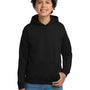 Gildan Youth Pill Resistant Hooded Sweatshirt Hoodie w/ Pouch Pocket - Black