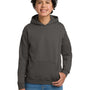 Gildan Youth Pill Resistant Hooded Sweatshirt Hoodie w/ Pouch Pocket - Charcoal Grey