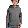 Gildan Youth Pill Resistant Hooded Sweatshirt Hoodie w/ Pouch Pocket - Heather Graphite Grey