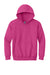 Gildan 18500B/G185B Youth Pill Resistant Hooded Sweatshirt Hoodie w/ Pouch Pocket Heliconia Pink Flat Front