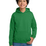 Gildan Youth Pill Resistant Hooded Sweatshirt Hoodie w/ Pouch Pocket - Irish Green