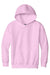 Gildan 18500B/G185B Youth Pill Resistant Hooded Sweatshirt Hoodie w/ Pouch Pocket Light Pink Flat Front