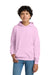 Gildan 18500B/G185B Youth Pill Resistant Hooded Sweatshirt Hoodie w/ Pouch Pocket Light Pink Model Front