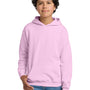 Gildan Youth Pill Resistant Hooded Sweatshirt Hoodie w/ Pouch Pocket - Light Pink