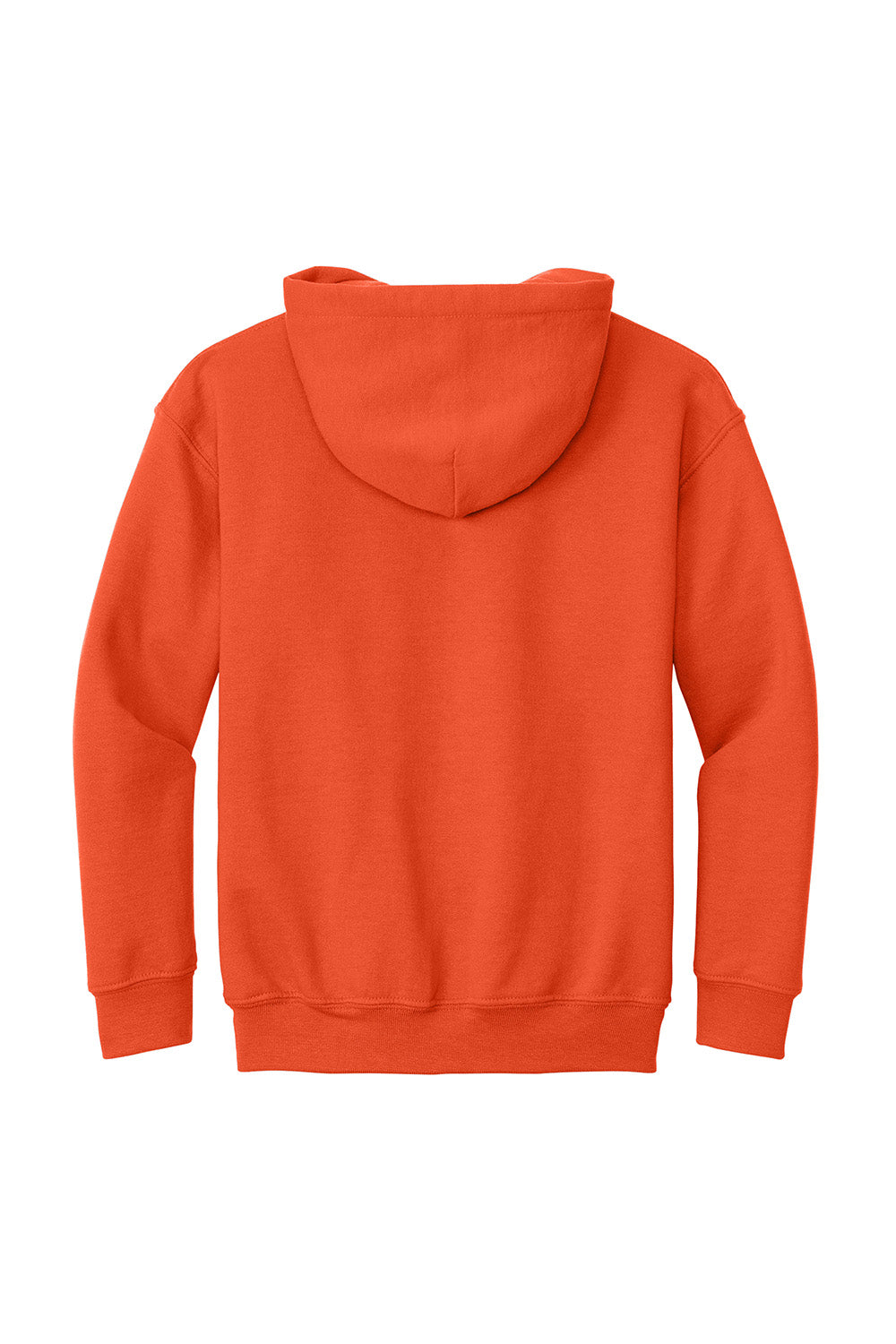 Gildan 18500B/G185B Youth Pill Resistant Hooded Sweatshirt Hoodie w/ Pouch Pocket Orange Flat Back