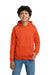 Gildan 18500B/G185B Youth Pill Resistant Hooded Sweatshirt Hoodie w/ Pouch Pocket Orange Model Front