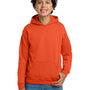 Gildan Youth Pill Resistant Hooded Sweatshirt Hoodie w/ Pouch Pocket - Orange