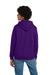 Gildan 18500B/G185B Youth Pill Resistant Hooded Sweatshirt Hoodie w/ Pouch Pocket Purple Model Back